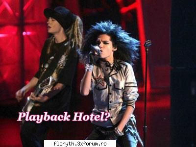 umblă un zvon pe net cum că trupa tokio hotel au c�ntat playback �n turneul lor din nu